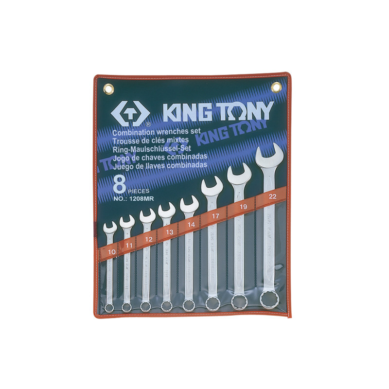 Набір ключів комбі 8ед. (10-22 мм) King Tony 1208MR