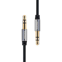 Audio кабель Remax RL-L100 AUX 3.5 miniJack 1м чорний