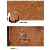 Чоловіча сумка через плече Weixier Барсетка Чоловіча сумка для документів, фото 9