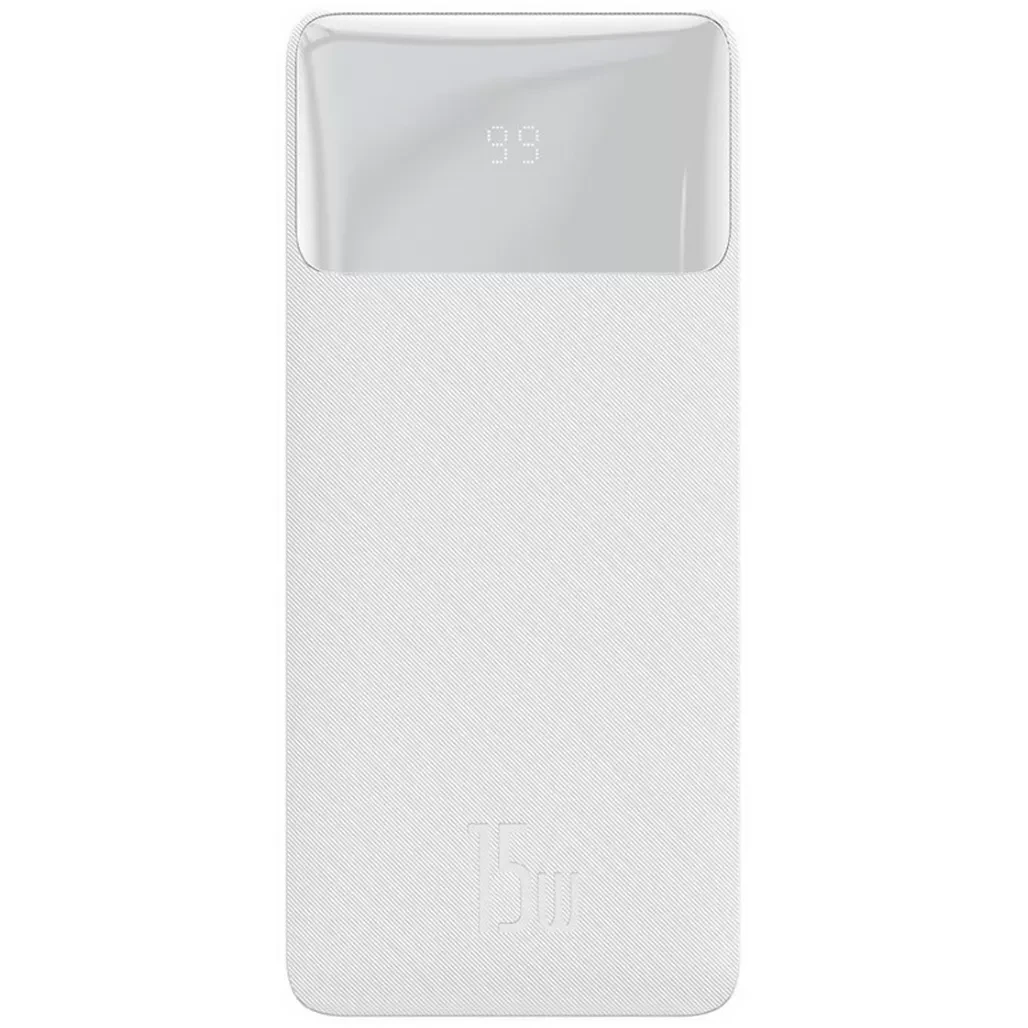 Power Bank Baseus Bipow Digital Display 20000mAh 15W (PPDML-J02) White UA UCRF