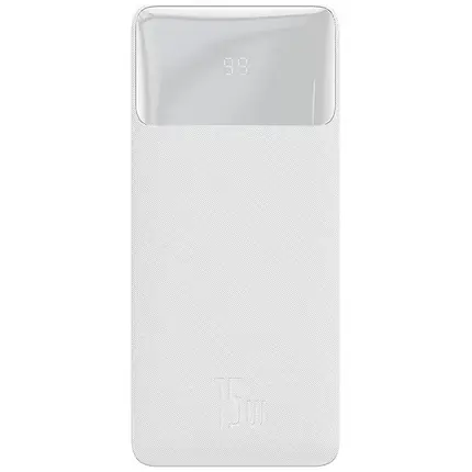 Power Bank Baseus Bipow Digital Display 20000mAh 15W (PPDML-J02) White UA UCRF, фото 2