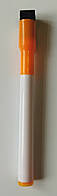 Маркер помаранчевий для маркерної дошки з вбудованою губкою і магнітом на ковпачку