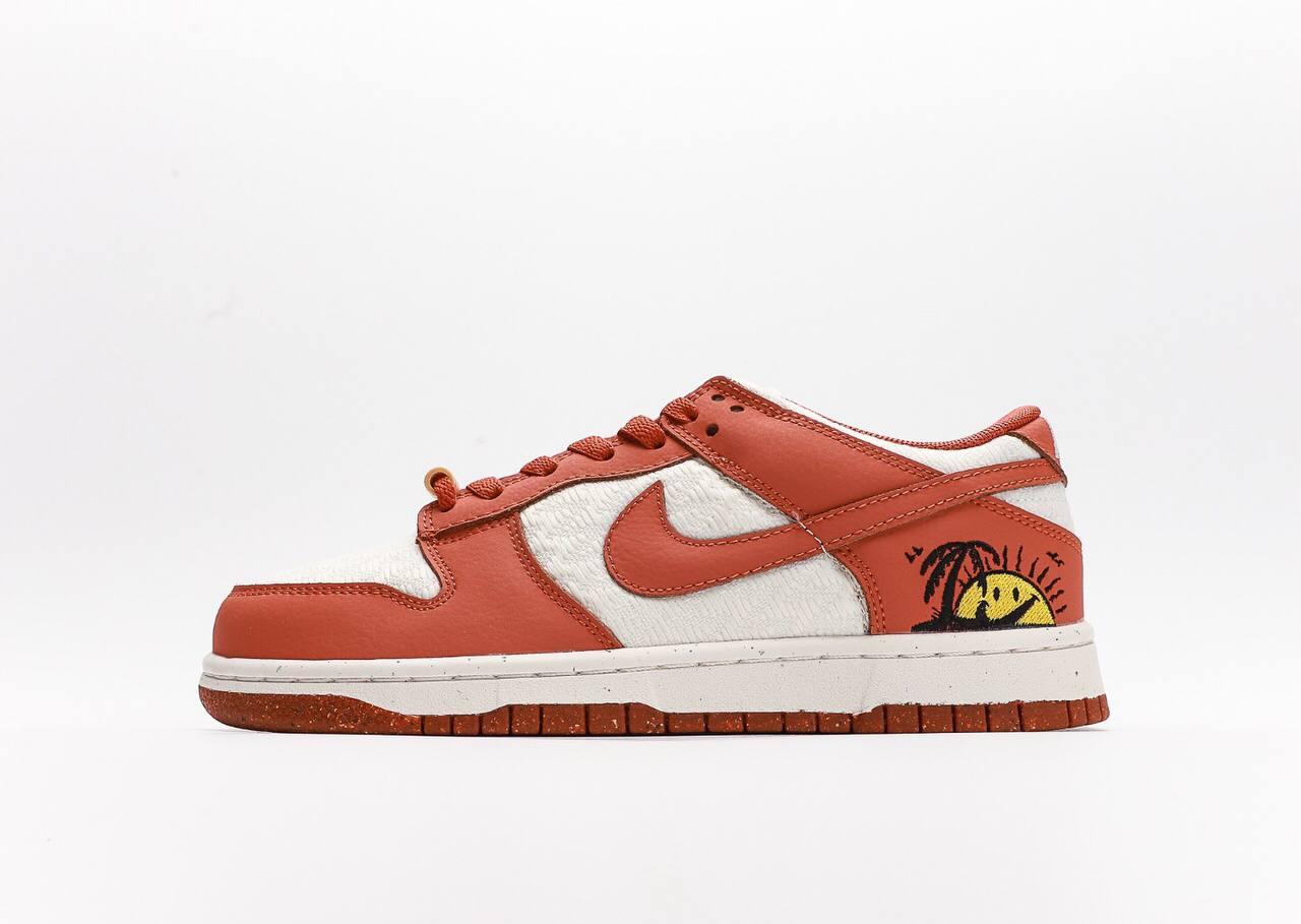 Кросівки Nike SB Dunk Low Sun Club Orange White / Найк СБ Данк Сан Клаб Низькі Помаранчеві з Білим