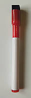 Маркер червоний для маркерної дошки з вбудованою губкою і магнітом на ковпачку