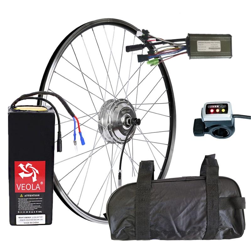 Електровелонабір заспицьований 36В 300Вт MXUS XF04 + АКБ 13 Аг (передній), фото 1