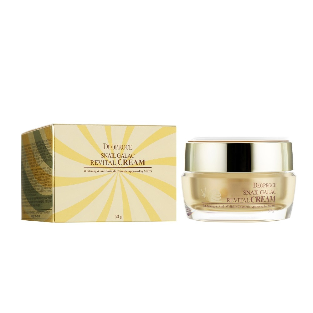 Антивіковий крем для обличчя з муцином равлика DEOPROCE Snail Galac Revital Cream 50g