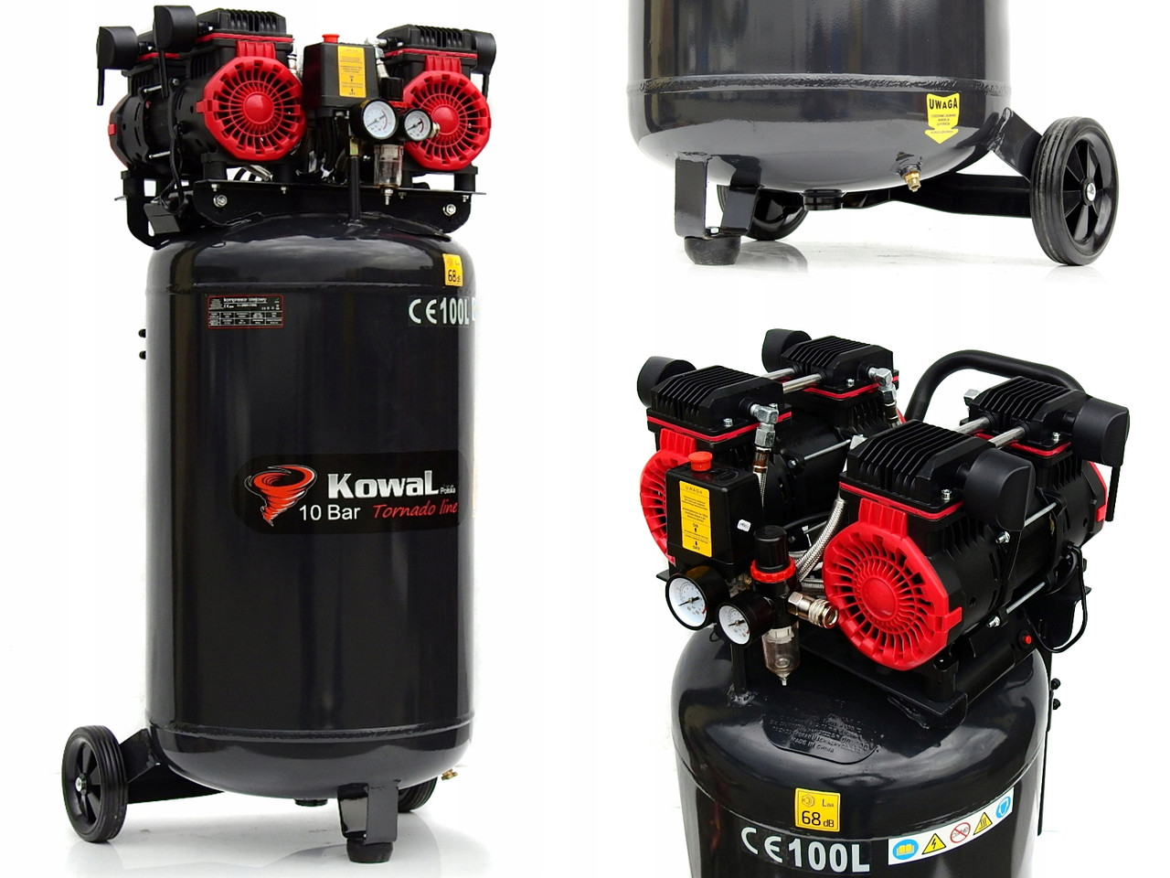 Безмасляний компресор Kowal Polska K26 100 l 10 bar