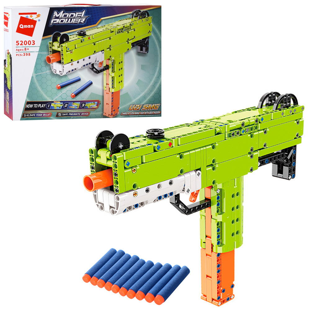 Конструктор автомат Qman 52003 с мягкими пулями, 398 деталей (ID ...