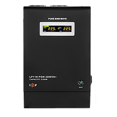 ДБЖ 2100вт для дому з правильною синусоїдою LPY-W-PSW-3000VA для котла, для роутера, телевізора, холодильника