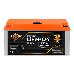 Акумулятор LP LiFePO4 для ДБЖ LCD 12V (12,8V) - 230 Ah (2944Wh) (BMS 80A/40A) пластик