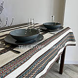 Скатертина лляна "Український орнамент", Етно №2, люкс якість (Під замовлення або стандартний розмір), фото 3