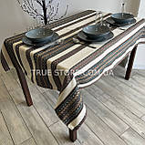 Скатертина лляна "Український орнамент", Етно №2, люкс якість (Під замовлення або стандартний розмір), фото 4