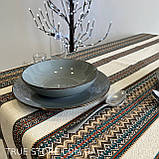 Скатертина лляна "Український орнамент", Етно №2, люкс якість (Під замовлення або стандартний розмір), фото 7