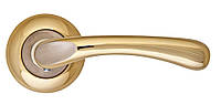 Ручка для двери Siba Palermo R02 темное золото / никель матовый (Турция)