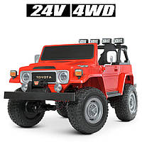 Детский двухместный электромобиль TOYOTA Land Cruiser 4WD Bambi M 4968EBLR-3(24V) свет,звук,MP3,USB,FM