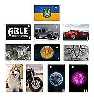 Epoxy-брелок з кодом сумісний з Mifare 1k   26*42мм