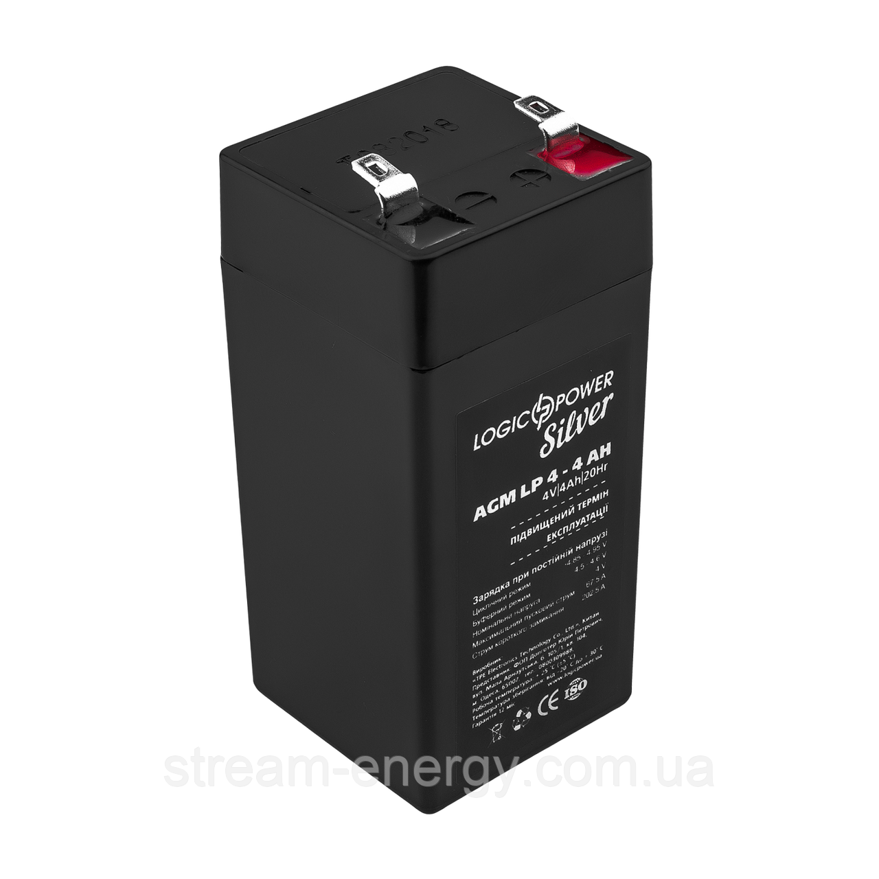 Акумулятор AGM LP 4V - 4 Ah Silver