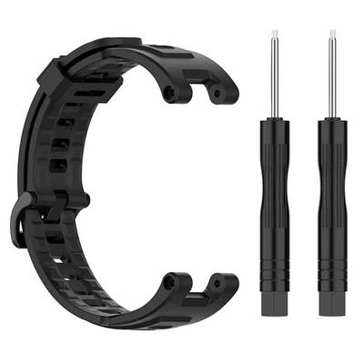 Силіконовий ремінець для Amazfit T Rex / Amazfit T Rex Pro чорний