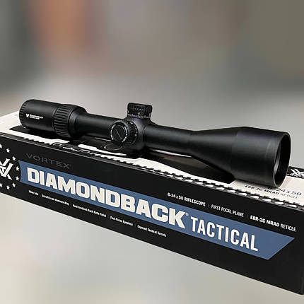 Оптичний приціл Vortex Diamondback 6-24x50 FFP, сітка EBR-2C (MRAD), труба 30 мм, фото 1