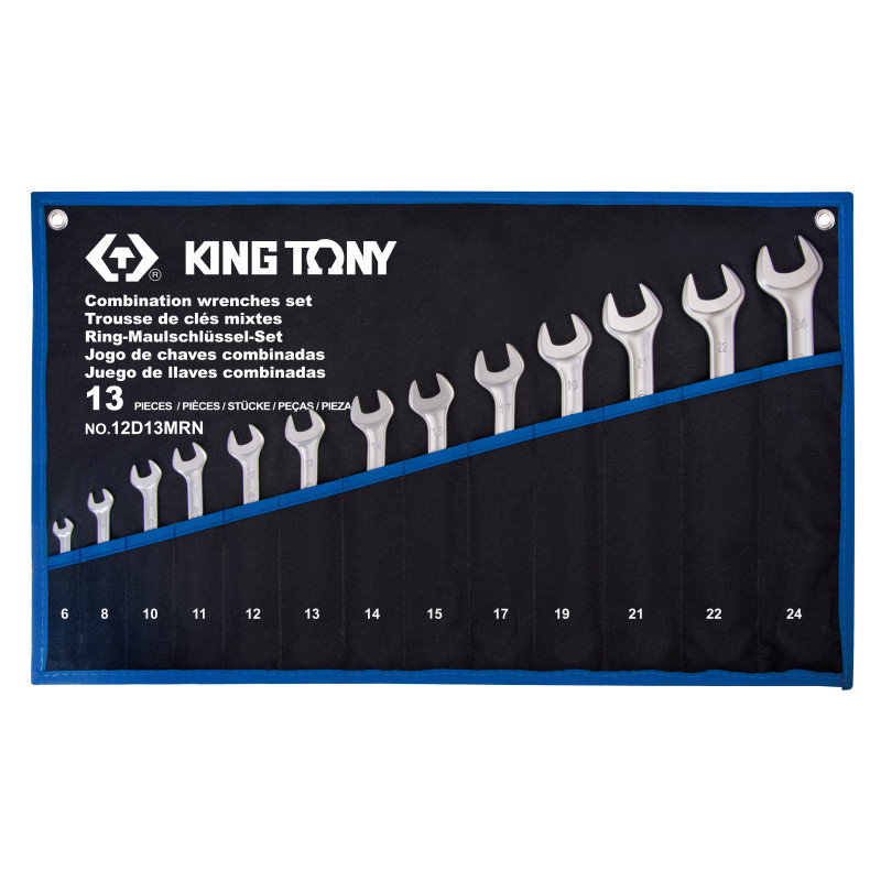 Набір ключів комбі 13 шт. (6-24 мм) суперлегкі TREOTON King Tony (12D13MRN)