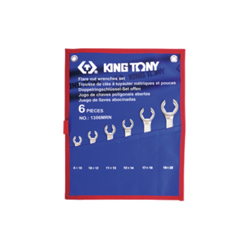 Набір розрізних ключів 6 шт. 8-22 мм у TREOTON King Tony (1306MRN)