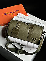 Louis Vuitton City Keepall Green manbag 28 x 17 x 14 см