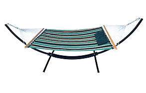 Гамак з каркасом двомісний з перекладиною Siesta XXL 200х150 WCG, Гамаки і стійки для гамаків Planetsport