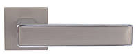 Дверна ручка RDA Line (розетта 6 мм) xром/брашований матовий нікель (Китай)
