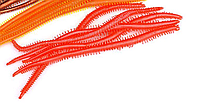 Мягкая силиконовая приманка сороконожка (морковный) 14 см 10 шт