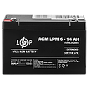 Акумулятор AGM LPM 6V - 14 Ah, фото 3