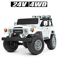 Детский двухместный электромобиль TOYOTA Land Cruiser 4WD Bambi M 4968EBLR-1(24V) свет,звук,MP3,USB,FM