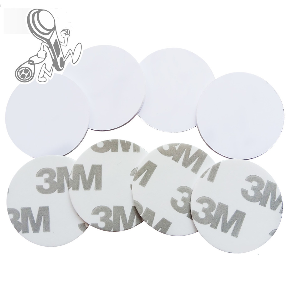 Самоклейка з кодом сумісна з Mifare 1K Ø25мм, фото 1