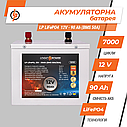 Акумулятор LP LiFePO4 12V (12,8V) - 90 Ah (1152Wh) (BMS 50A/25A) металл, фото 4