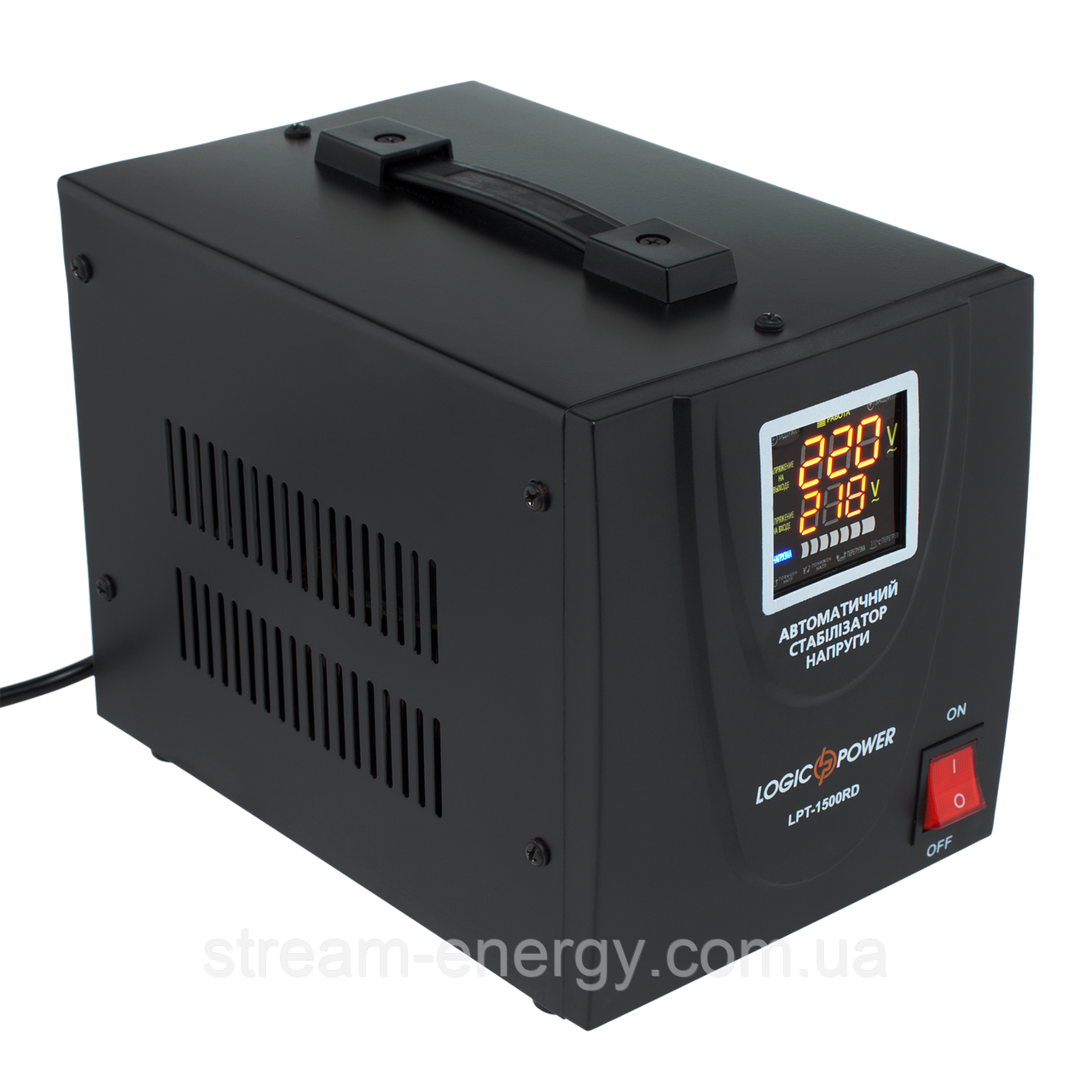 Стабілізатор напруги LPT-1500RD BLACK (1050W), фото 1