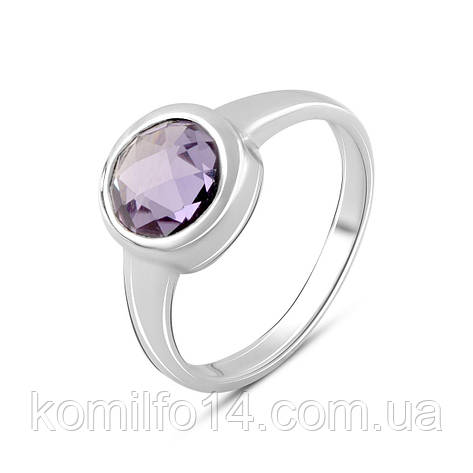 Срібне кільце Komilfo з александритом 2.275ct, вага виробу 3,11 г (1765357) 18 розмір, фото 2