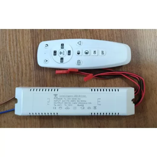 Блок живлення для світлодіодних люстр dimmer (24-40)X4 160W 2,4G драйвер + пульт. Комплект для ремонту люстри