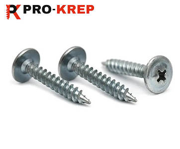 САМОРІЗ З ПРЕСС-ШАЙБОЮ ГОСТРИЙ ЦИНК БІЛИЙ