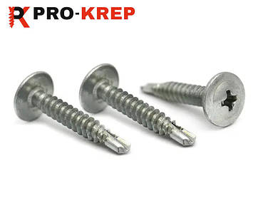 САМОРІЗ З ПРЕСС-ШАЙБОЮ ЗІ СВЕРДЛОМ БІЛИЙ ЦИНК