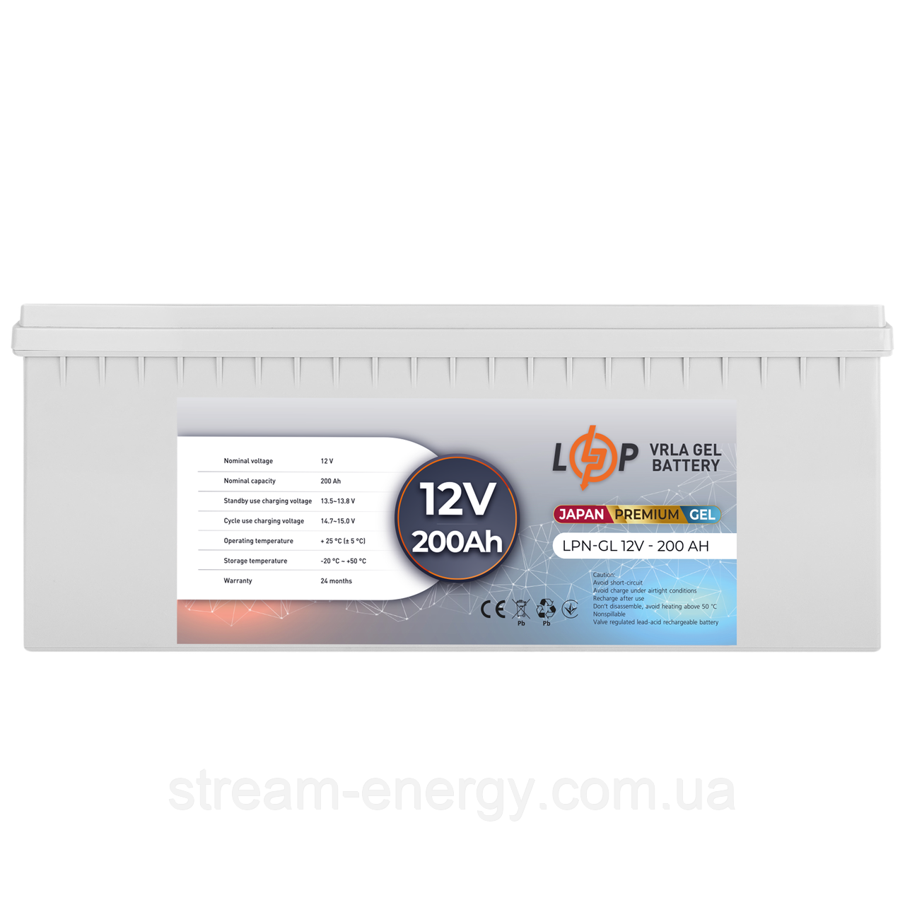 Акумулятор гелевий LPN-GL 12V - 200 Ah
