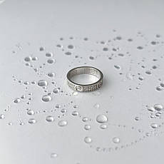 Срібне кільце Komilfo з фіанітами, вага виробу 3,53 г (2142973) 19 розмір, фото 3