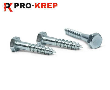 ШУРУП ПО ДЕРЕВУ З ШЕСТИГРАННОЮ ГОЛОВКОЮ DIN 571