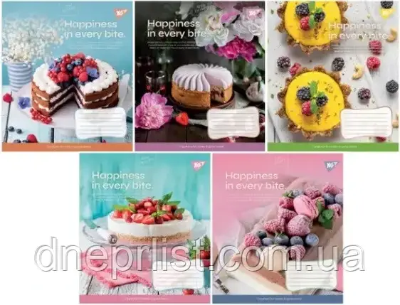 Зошит 96 арк. клітинка "YES" / Desserts, фото 1