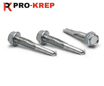 САМОРІЗ ПО МЕТАЛУ З ШЕСТИГРАННОЮ ГОЛОВКОЮ ТА ПОСИЛЕНИМ СВЕРДЛОМ WSS