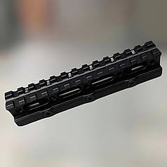 Компенсатор висоти Leapers UTG Universal, H: 21 мм, L: 140 мм, 13 слотів, Weaver/Picatinny, MT-RSX8L