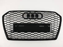 Реєтка радіатора Audi A6 2014-2018гід Чорна (в стилі RS)