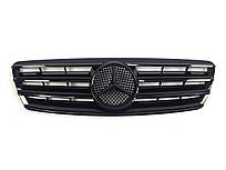 Реєтка радіатора Mercedes C-Class W203 2000-2007 Cl стиль (червона глянцева )