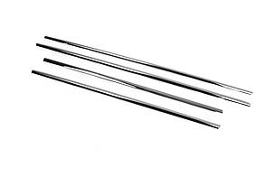 Окантовка вікон 4 шт. нерж. для Toyota Yaris 2010-2020 рр, фото 4