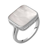 Серебряное кольцо Komilfo с натуральным ониксом, вес изделия 3,13 гр (2044505) 18 размер