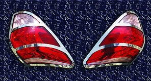 Накладка на стопи 2006-2009 2 шт. нерж для Toyota Rav 4 рр, фото 2