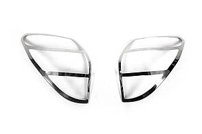 Накладка на стопи 2006-2009 2 шт. нерж для Toyota Rav 4 рр, фото 3